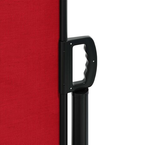 Windscherm uittrekbaar 140x600 cm rood 8