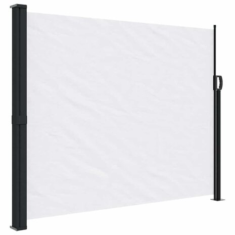 Windscherm uittrekbaar 160x600 cm wit 2