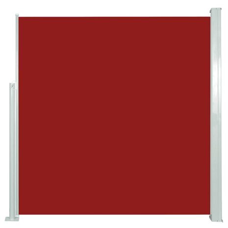 Windscherm uittrekbaar 140x300 cm rood 2