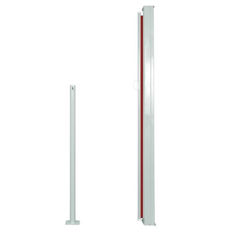 Windscherm uittrekbaar 140x300 cm rood 3