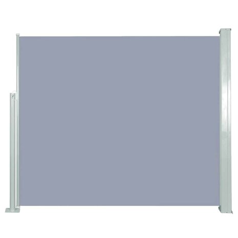 Windscherm uittrekbaar 120x300 cm grijs 1