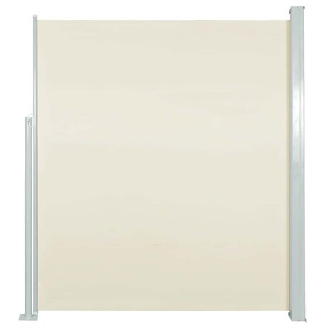 Windscherm uittrekbaar 160x500 cm crème 2