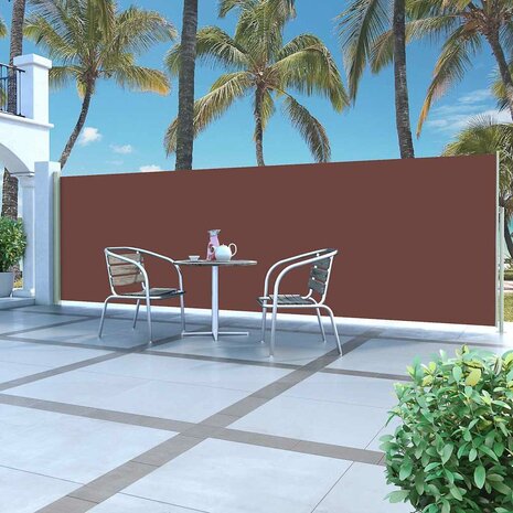 Zijluifel uittrekbaar 160x500 cm bruin 1