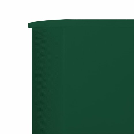 Windscherm 3-panelen 400x80 cm stof groen 4