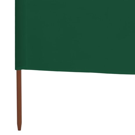 Windscherm 3-panelen 400x80 cm stof groen 5