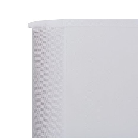 Windscherm 3-panelen 400x160 cm stof zandwit 5