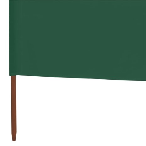 Windscherm 5-panelen 600x80 cm stof groen 5