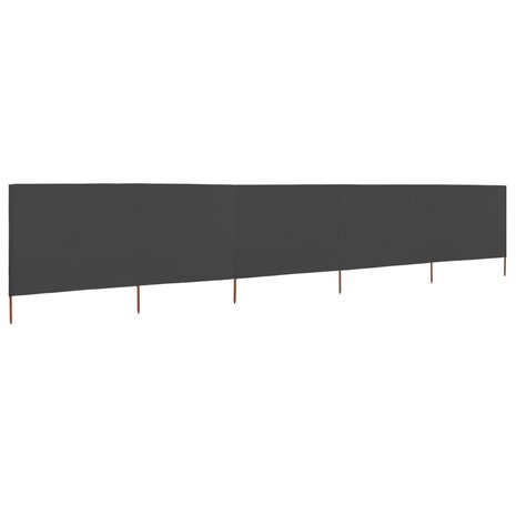Windscherm 5-panelen 600x160 cm stof antraciet 2