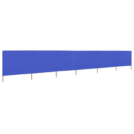 Windscherm 6-panelen 800x80 cm stof azuurblauw 2