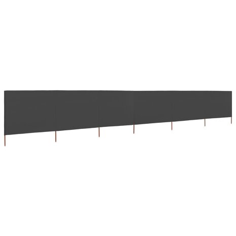 Windscherm 6-panelen 800x120 cm stof antraciet 2