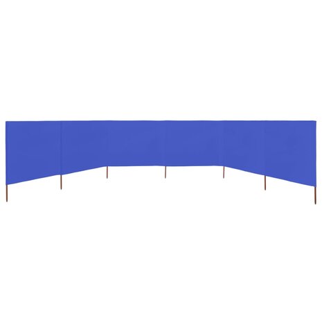 Windscherm 6-panelen 800x120 cm stof azuurblauw 3