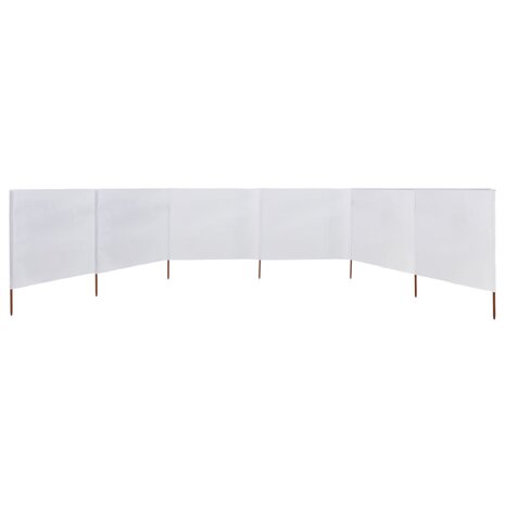 Windscherm 6-panelen 800x160 cm stof zandwit 3