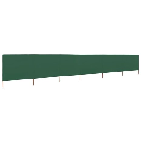 Windscherm 6-panelen 800x160 cm stof groen 2