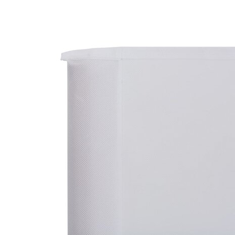 Windscherm 9-panelen 1200x80 cm stof zandwit 4