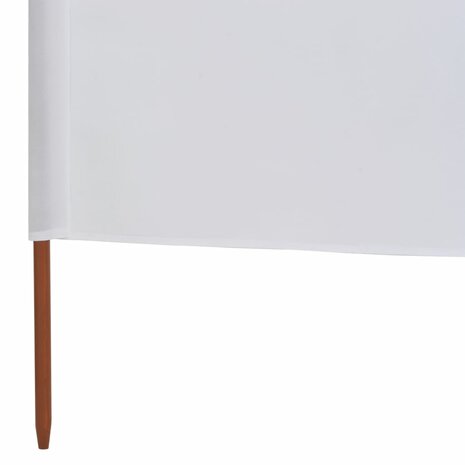 Windscherm 9-panelen 1200x80 cm stof zandwit 5