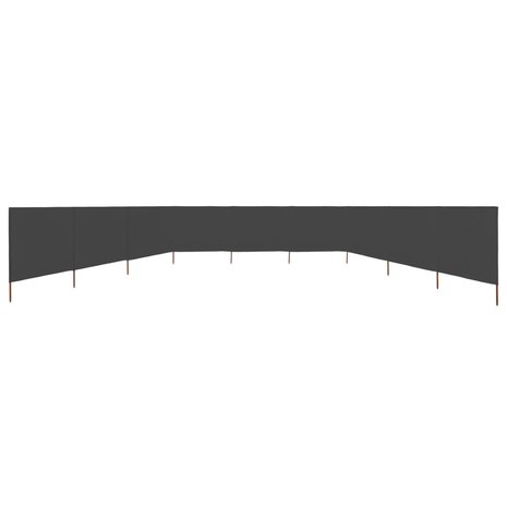 Windscherm 9-panelen 1200x80 cm stof antraciet 3