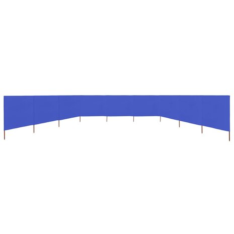 Windscherm 9-panelen 1200x80 cm stof azuurblauw 3