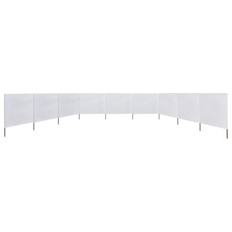 Windscherm 9-panelen 1200x120 cm stof zandwit 3