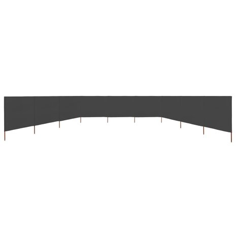 Windscherm 9-panelen 1200x120 cm stof antraciet 3