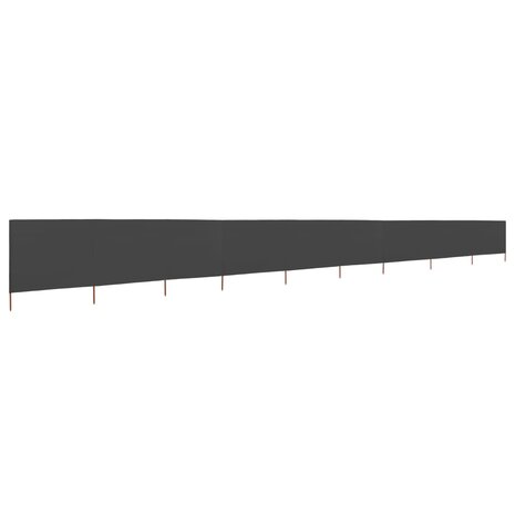 Windscherm 9-panelen 1200x160 cm stof antraciet 2