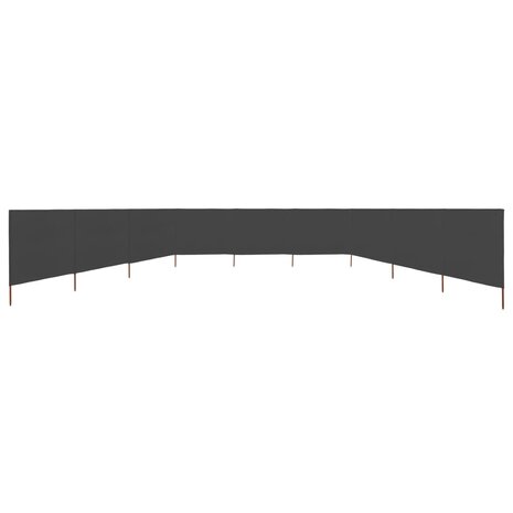 Windscherm 9-panelen 1200x160 cm stof antraciet 3