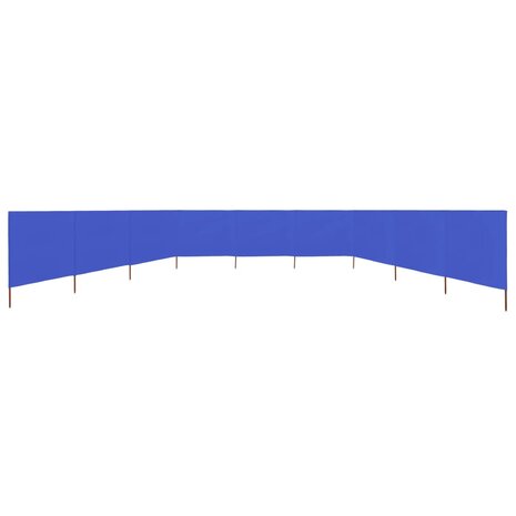 Windscherm 9-panelen 1200x160 cm stof azuurblauw 3