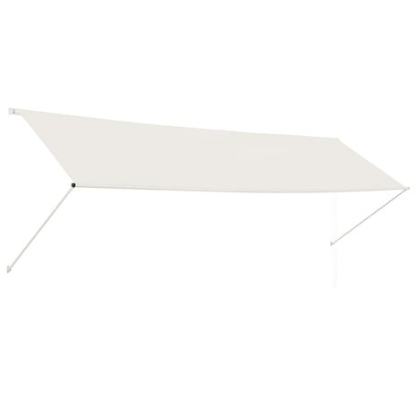 Luifel uittrekbaar 400x150 cm crème 2