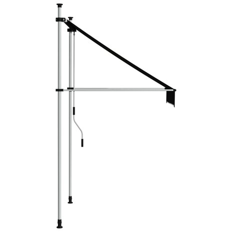 Luifel handmatig uittrekbaar 100 cm antraciet 3