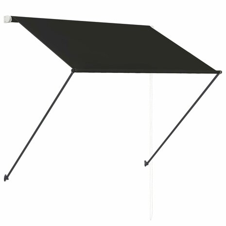 Luifel uittrekbaar met LED 150x150 cm antraciet 4