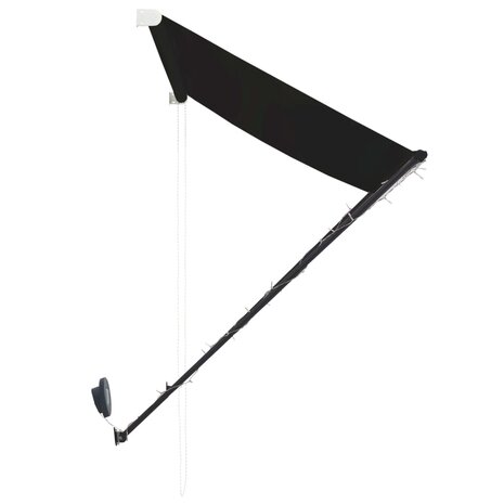 Luifel uittrekbaar met LED 150x150 cm antraciet 6