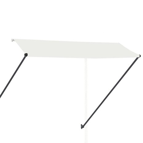 Luifel uittrekbaar met LED 300x150 cm crème 4