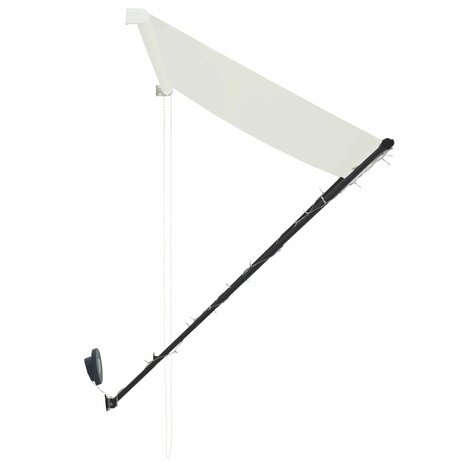Luifel uittrekbaar met LED 400x150 cm crème 6