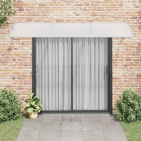 Deurluifel 300x75 cm polycarbonaat grijs 3