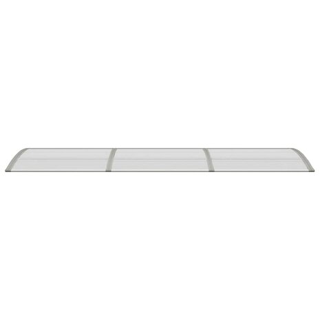 Deurluifel 300x75 cm polycarbonaat grijs 4