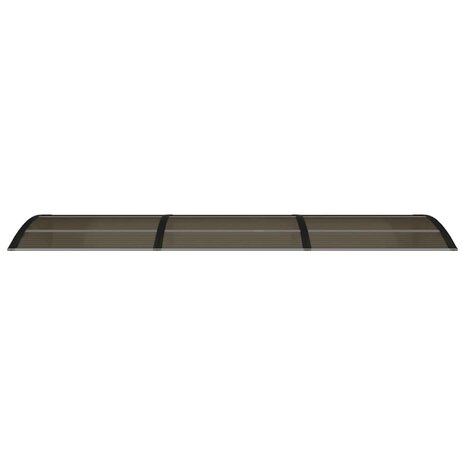 Deurluifel 300x75 cm polycarbonaat zwart 4