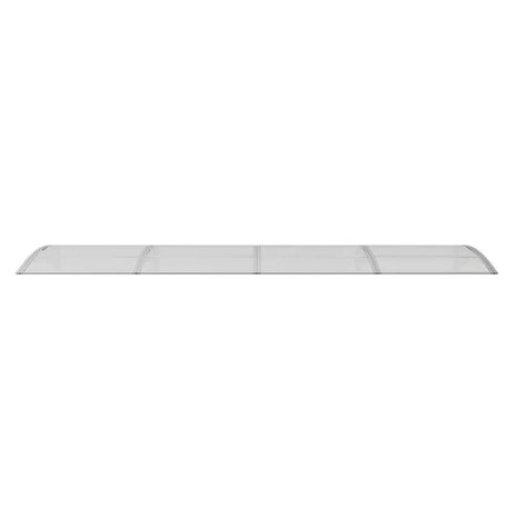Deurluifel 350x75 cm polycarbonaat grijs en transparant 4