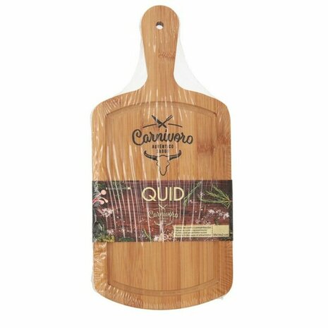 Snijplank Quid Carnivoro Bruin Hout Staal 35 x 16 x 2 cm 6