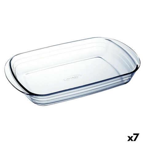 Ovenschaal Ô Cuisine Ocuisine Vidrio Transparant Glas Rechthoekig 32 x 20 x 6 cm (7 Stuks) 1