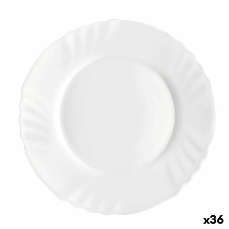 Dessertbord Bormioli Rocco Ebro Wit Glas 20 cm (36 Stuks) 1