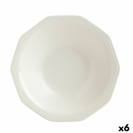 Diep bord Churchill Artic Keramisch Wit Porslin (6 Stuks) (ø 21,5 cm) 1