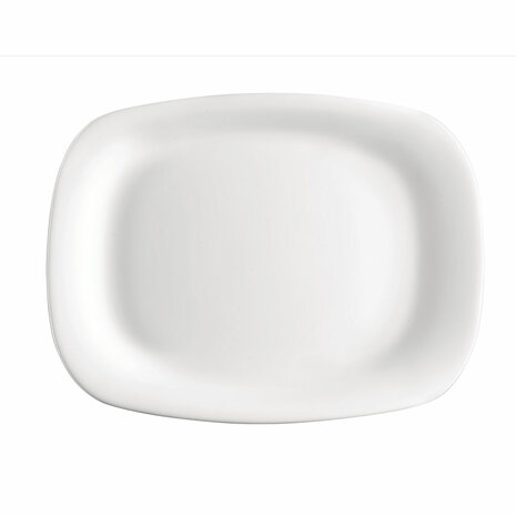 Serveerschaal Bormioli Rocco Parma Rechthoekig Wit Glas 20 x 28 cm (24 Stuks) 2