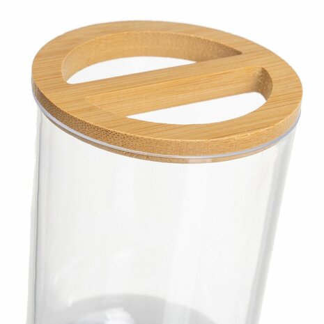 Badset Transparant Natuurlijk Bamboe polyestyreen 17 x 9,5 x 19 cm 3