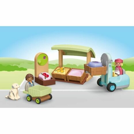 Playset Playmobil Junior 71691 - Organic fruit and vegetable stall 17 Onderdelen 2