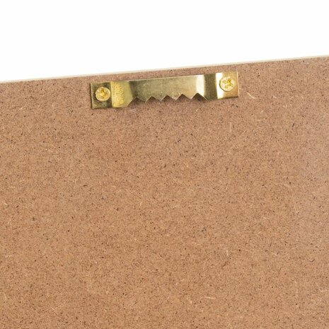 Wandkapstok Wit Natuurlijk Metaal Ijzer Hout MDF 40 x 4 x 18 cm 4