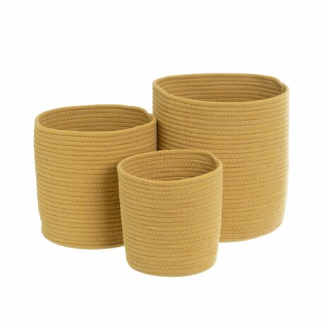 Mandenset Geel 27 L (3 Stuks) 1