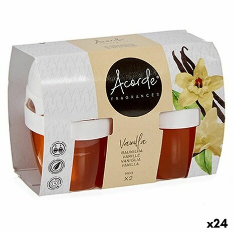 Luchtverfrisserset Acorde 1165-VAINILLA Vanille Gel (24 Stuks) 1