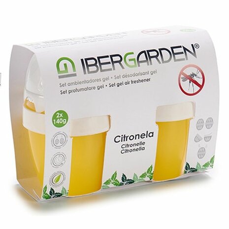 Luchtverfrisserset Ibergarden 1165 Citronella Gel (24 Stuks) 2