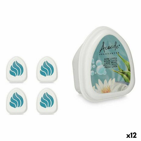 Luchtverfrisserset Acorde MINIG-FRESHLINE Schone Kleren 50 g (12 Stuks) 1