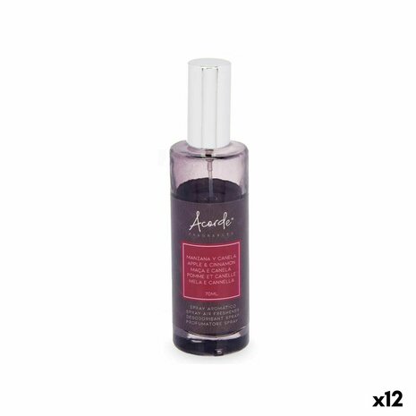 Luchtverfrisserspray Acorde A-519 Appel Kaneel 70 ml (12 Stuks) 1