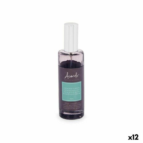 Luchtverfrisserspray Acorde E-519 Eucalyptus Munt 70 ml (12 Stuks) 1